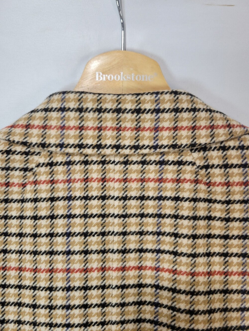 J.Crew Plaid Herringbone Tan Wool Blend Schoolboy Blazer Old-money Academia Fall - Picture 13 of 15